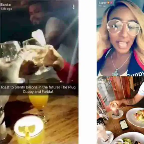 DJ Cuppy Vacations With Davido